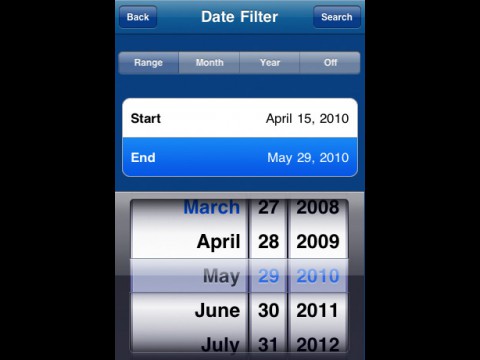 WD Photos Viewer - Suchfunktion nach Datum