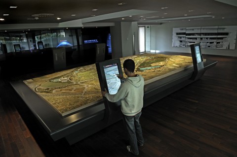 Das Modell des Gel&auml;ndes mit AR-Ausstattung (Foto: Ydreams)