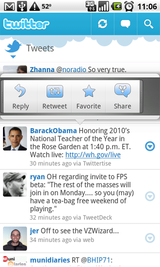Twitter-Client für Android