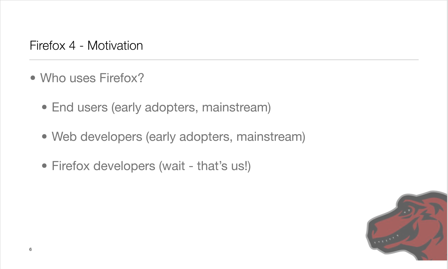 Roadmap für Firefox 4.0 - Präsentation von Mike Beltzner