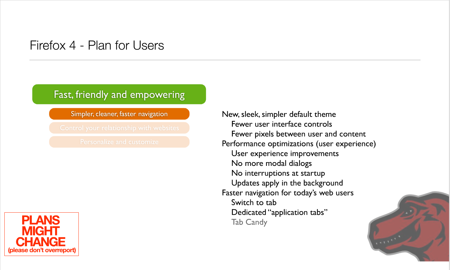 Roadmap für Firefox 4.0 - Präsentation von Mike Beltzner