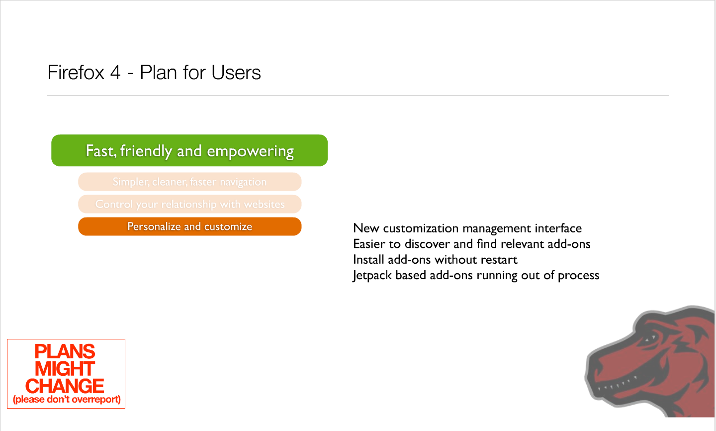 Roadmap für Firefox 4.0 - Präsentation von Mike Beltzner