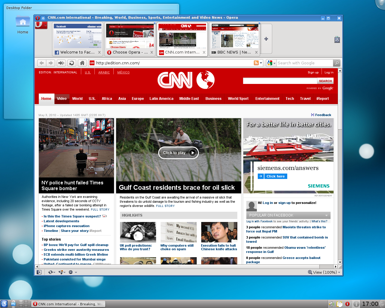 Opera 10.53 unter KDE