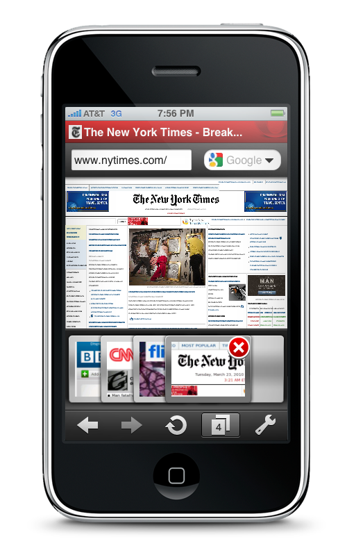 Opera Mini auf dem iPhone