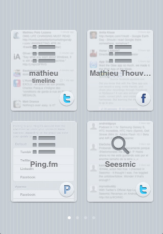 Seesmic iPhone - Dashboard