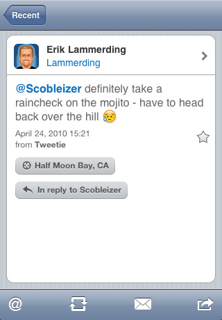 Seesmic iPhone - Tweet