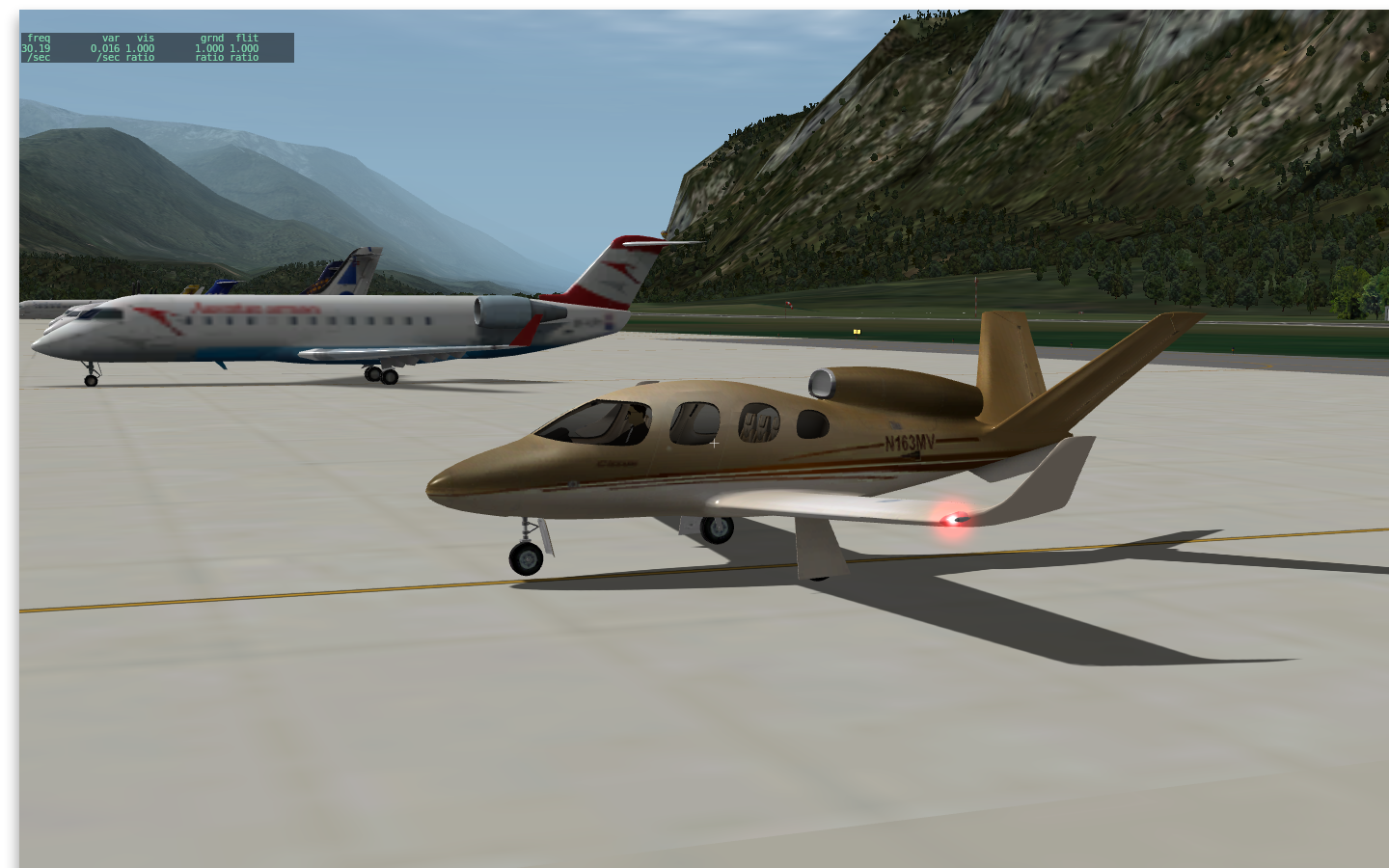 X-Plane auf dem Macbook Pro mit 15-Zoll-Display, ...