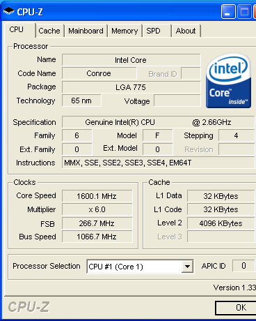 Einer der ersten Prototypen des Core 2 Duo