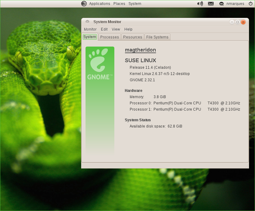 Antaya unter Opensuse 11.4
