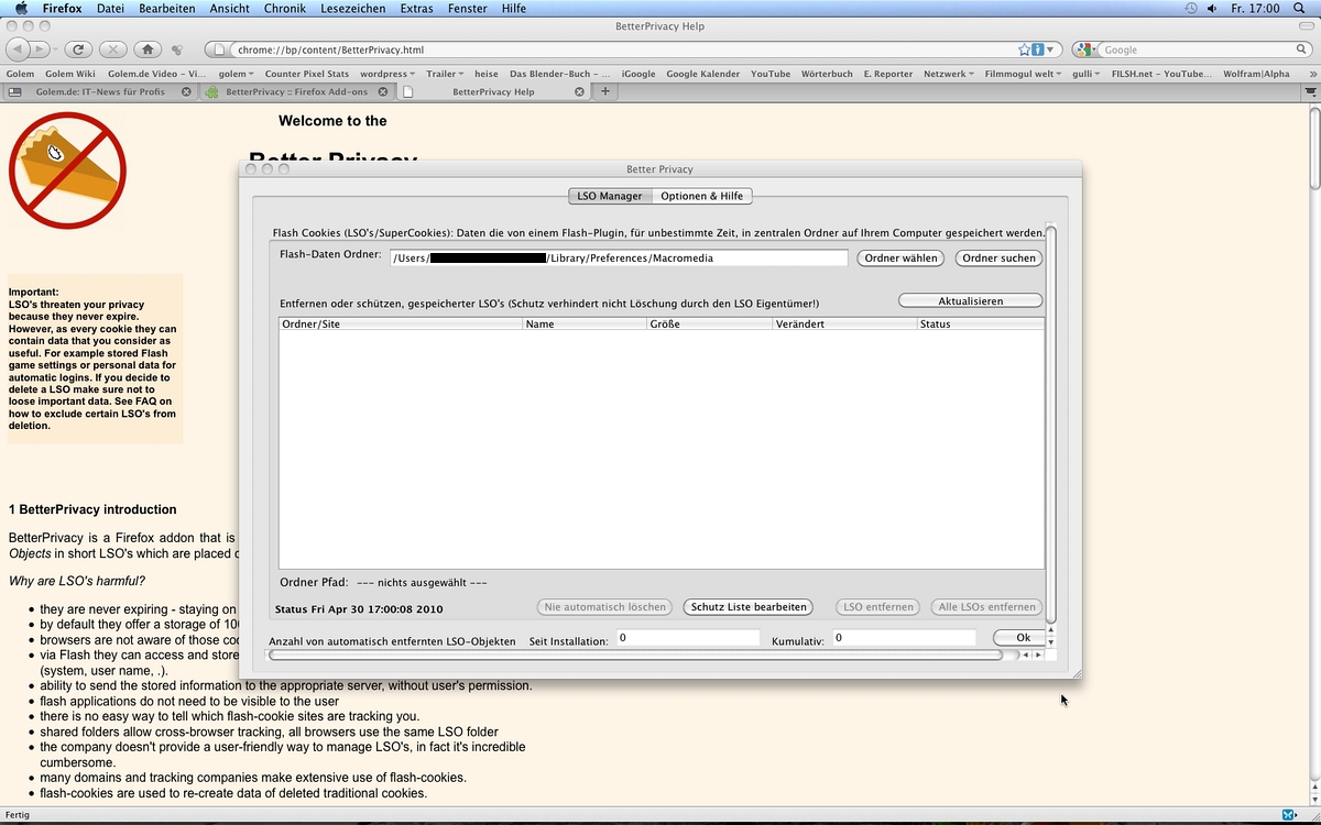 ... und sie zu löschen.