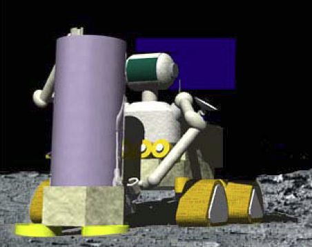 Mit solchen Robotern...  (Grafik: Jaxa)