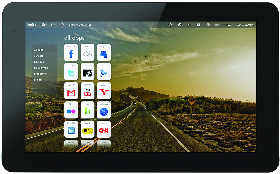 Joojoo - Internet-Tablet von Fusion Garage