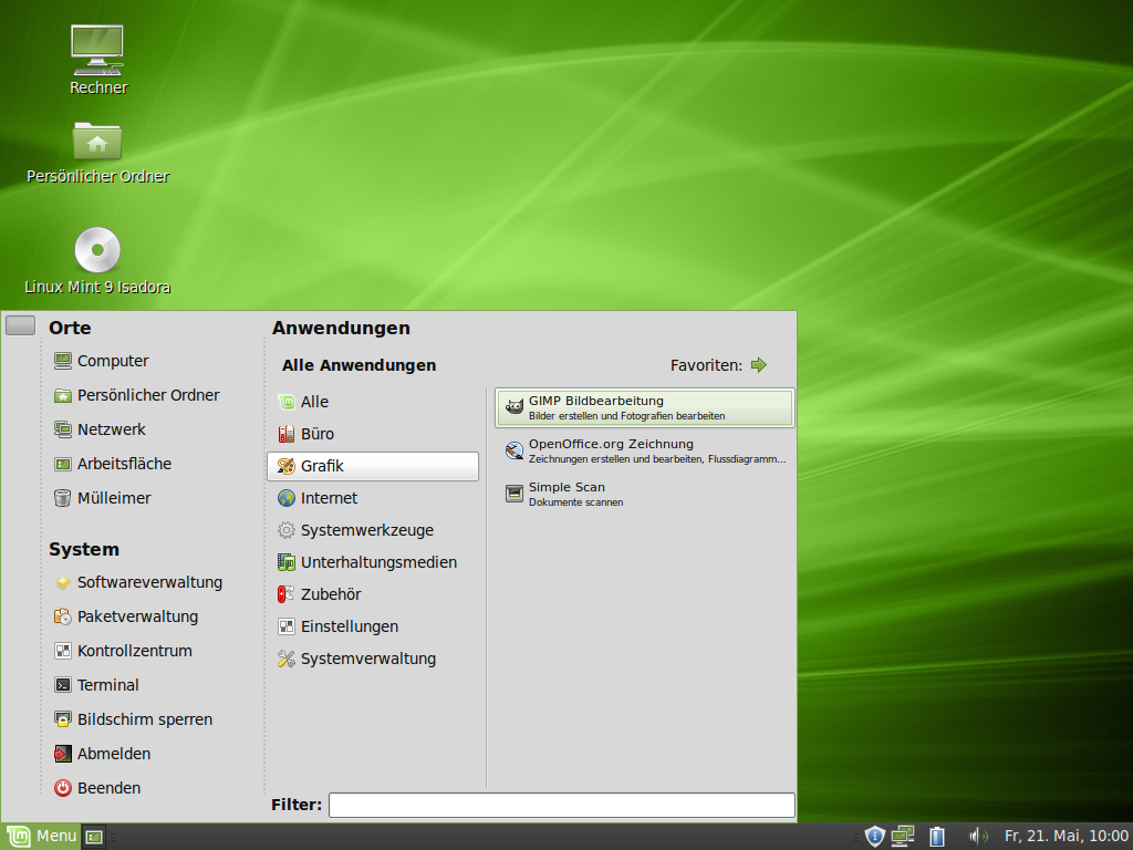 Die Entwickler haben die Bildbearbeitung Gimp integriert.