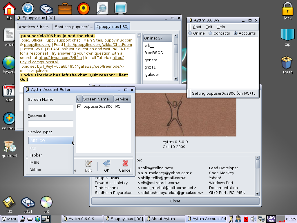 Der Messaging-Client Ayttm