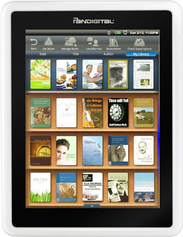 Pandigitals Novel ist ein E-Book-Reader mit Farbdislay. (Foto: Pandigital)