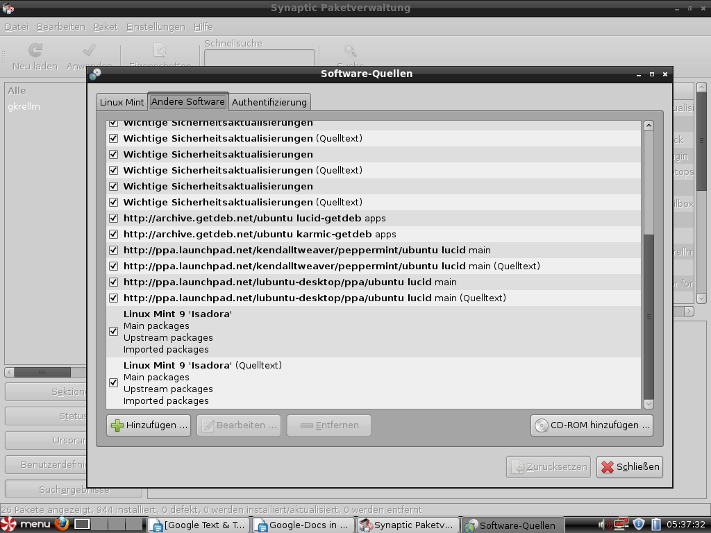 Peppermint OS basiert auf Mint Linux 9 beziehungsweise Ubuntu 10.04.