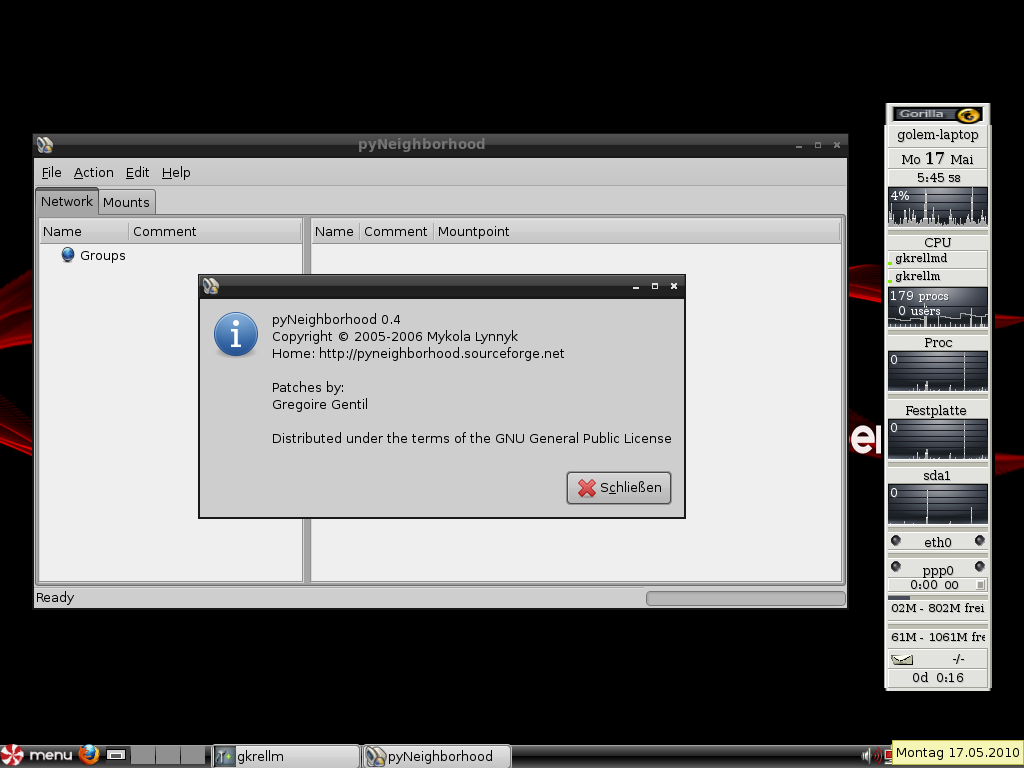 Über das Python-Programm PyNeighborhood kann Peppermint OS in ein internes Netzwerk eingebunden werden.