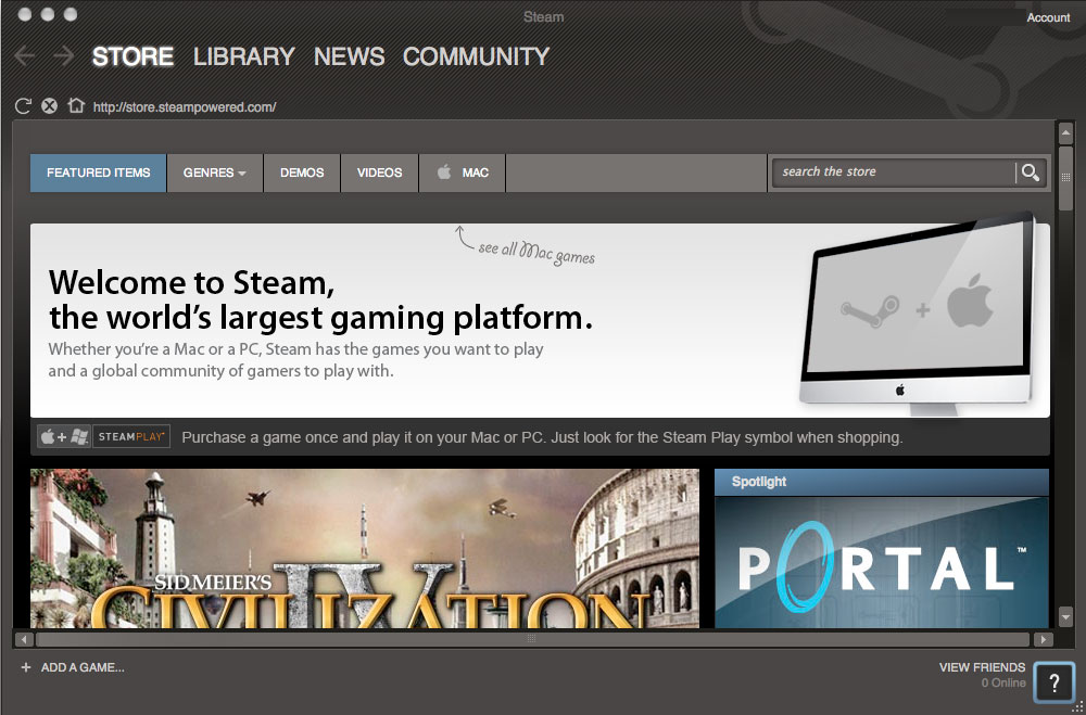 Steam for Mac