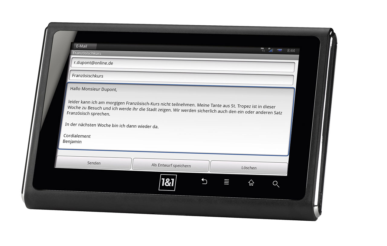 1&1 Smartpad - Mailclient