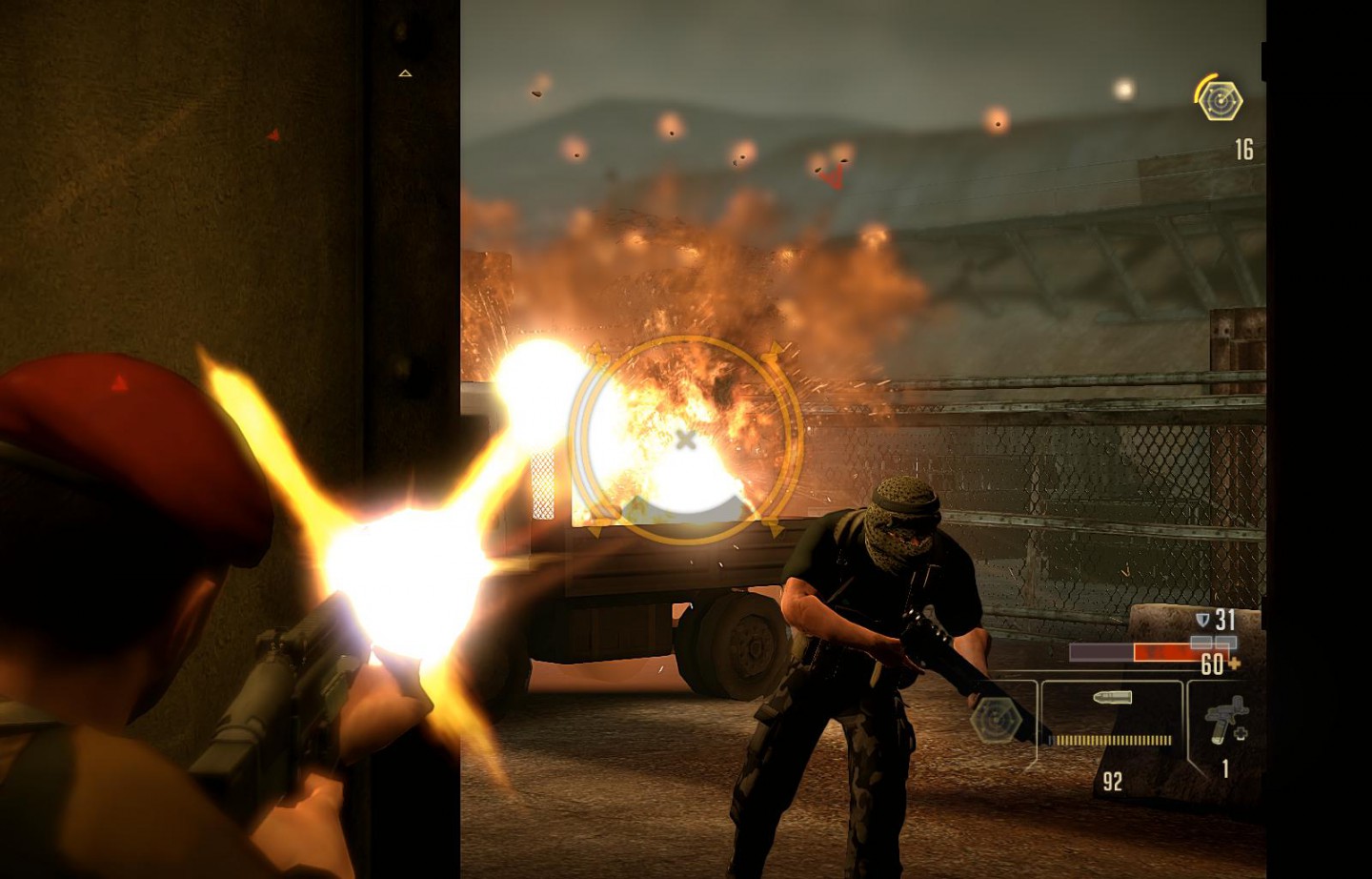 Michael Thorton im Kampf gegen arabische Terroristen.