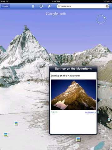 Google Earth 3.0 auf dem iPad