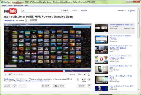 HTML5-Video im IE9 