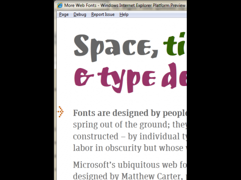 IE9 unterst&uuml;tzt WOFF