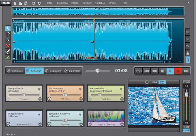 Magix Videoton Cleaning Lab - Modus "entfernen"