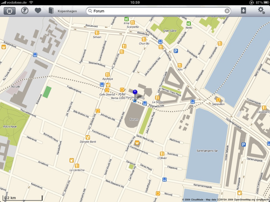 ... und auf der Karte.