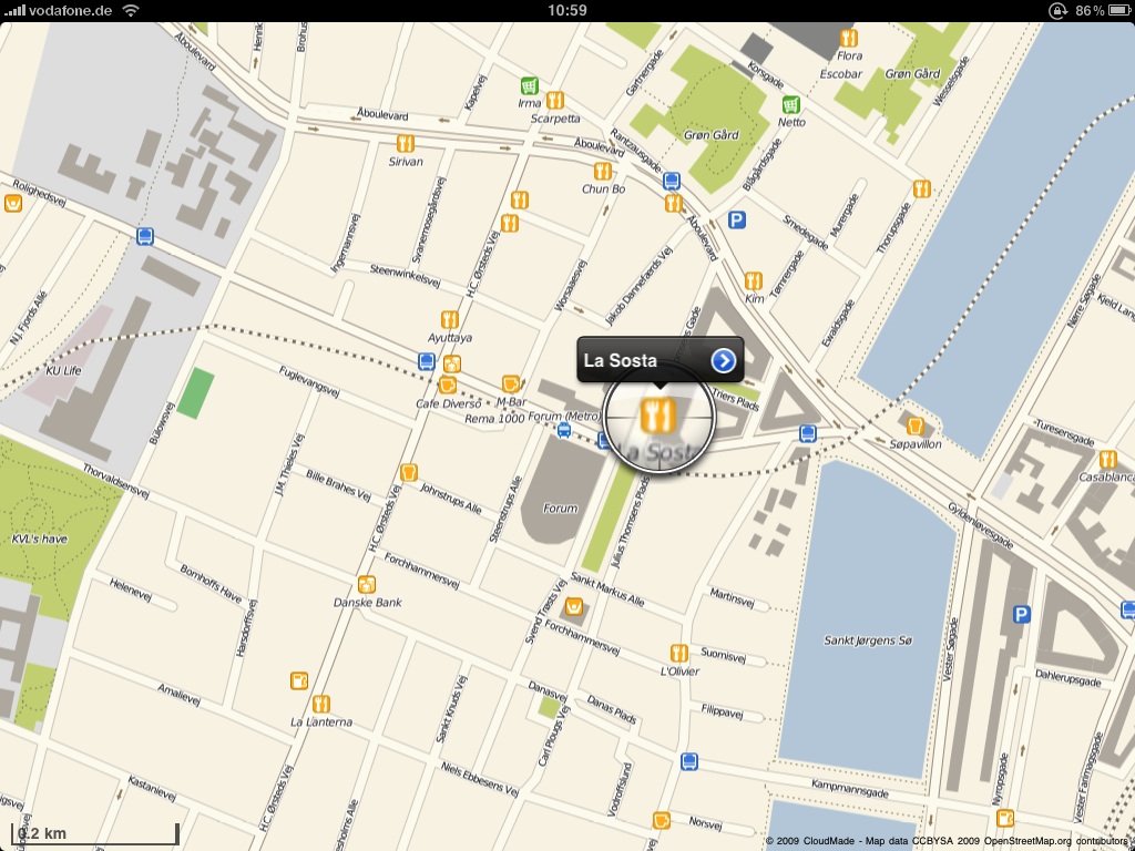 Routenplanung im Guide