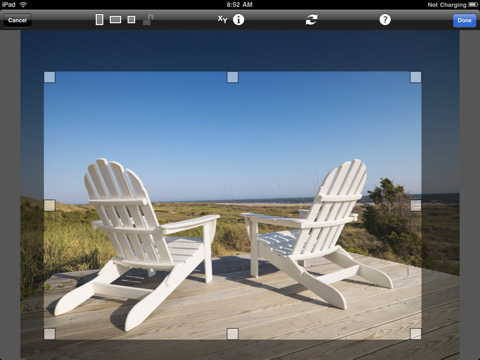 Photo fx Ultra - Beschnittfunktion