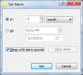 Wer will, kann den Sticky auch als Alarm wieder auftauchen lassen.