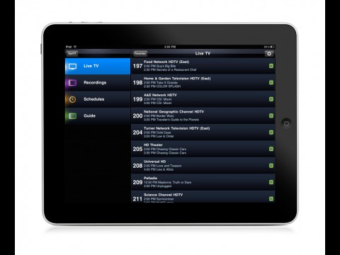 Elgato-EyeTV-iPad-Anwendung - Programmübersicht