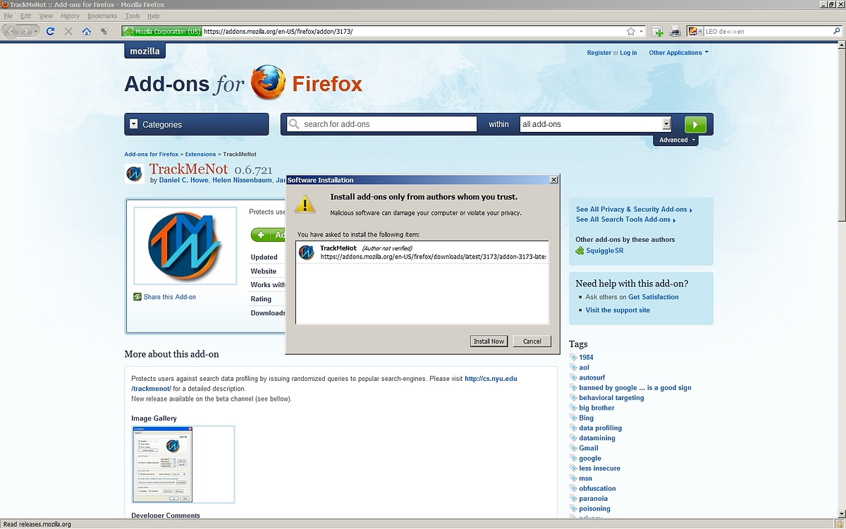 ..., indem es die Suchmaschinen mit sinnlosen Anfragen bombardiert.
