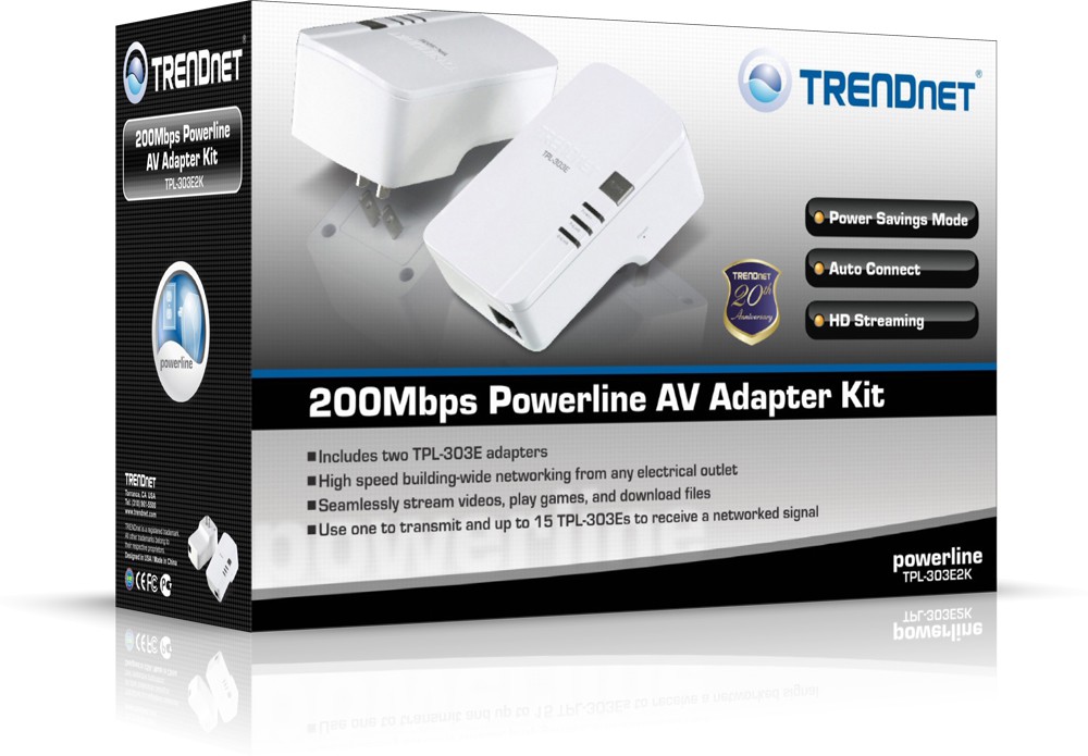 Trendnet TPL-303E2K - Powerline-Adapter TPL-303E im Doppelpack