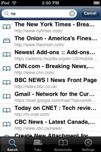 Firefox Home fürs iPhone