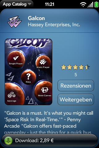 Galcon im App Catalog