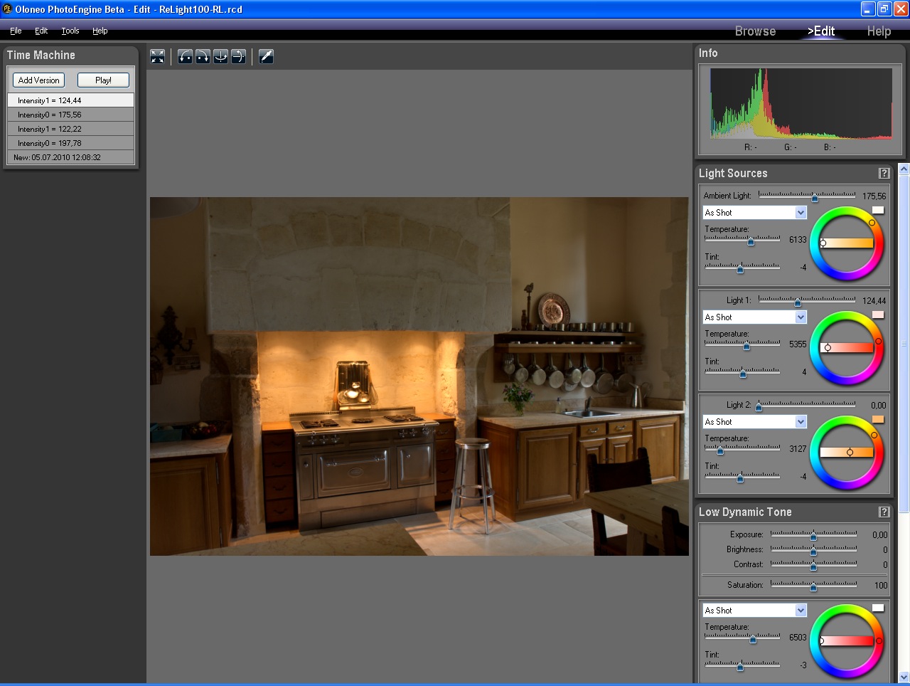 Oloneo PhotoEngine - Re-Lightfunktion
