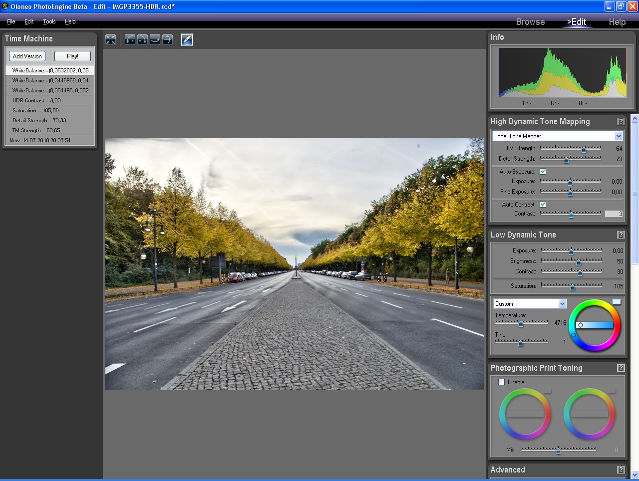 Oloneo PhotoEngine - Tonemapping