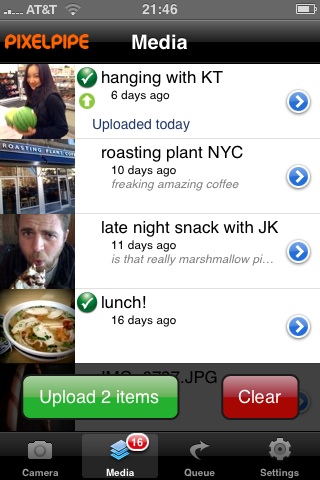 Pixelpipe - Uploadstapel