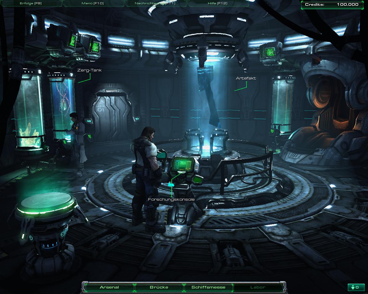 Im Labor ist ein altes Artefakt zu bestaunen.