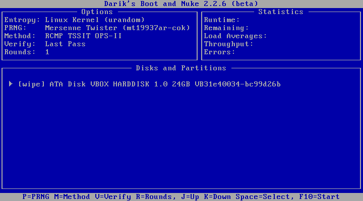 Anschließend erfolgt noch die Festplattenauswahl.