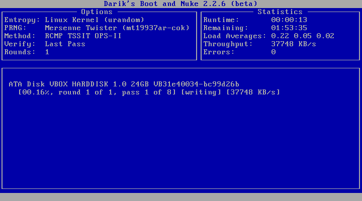 Löschvorgänge können unter Umständen mehrere Stunden oder Tage dauern.