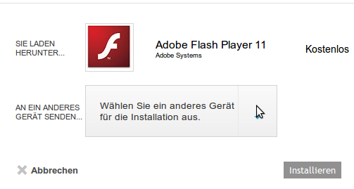 Der vorhandene Flash Player wird beim Update auf Jelly Bean deinstalliert und lässt sich über den herkömmlich Weg auch nicht wieder einrichten. 