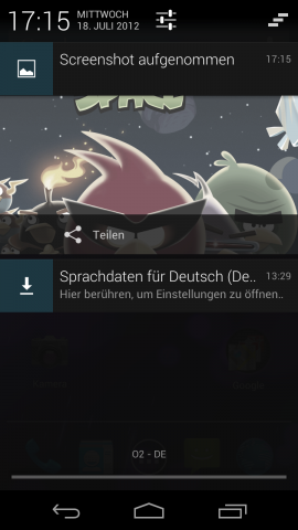 Die Systembenachrichtigung wurde erweitert und zeigt zu einzelnen Einträgen mehr Details.