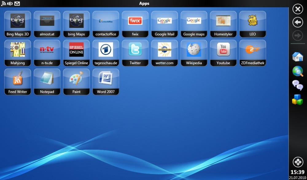 Mirabyte Frontface - Apps