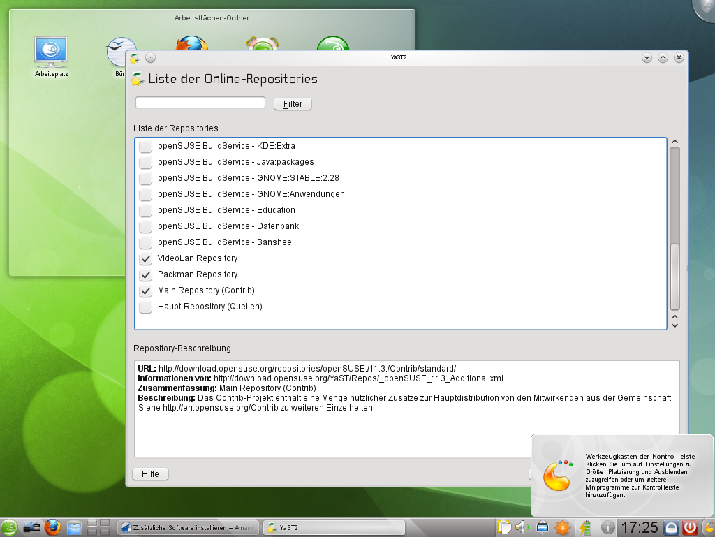 ... sie müssen aus beispielsweise aus den Community-Quellen wie Packman... 