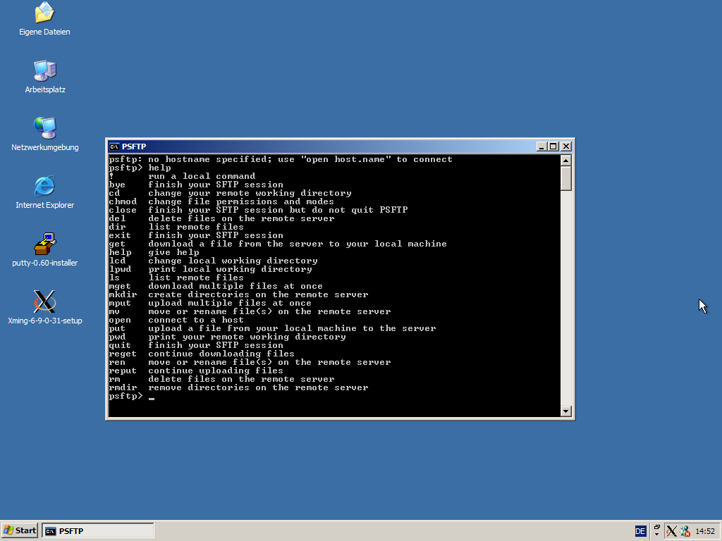 SFTP kennt weitgehend alle gängigen FTP-Befehle, erfolgt aber über eine verschlüsselte Verbindung.