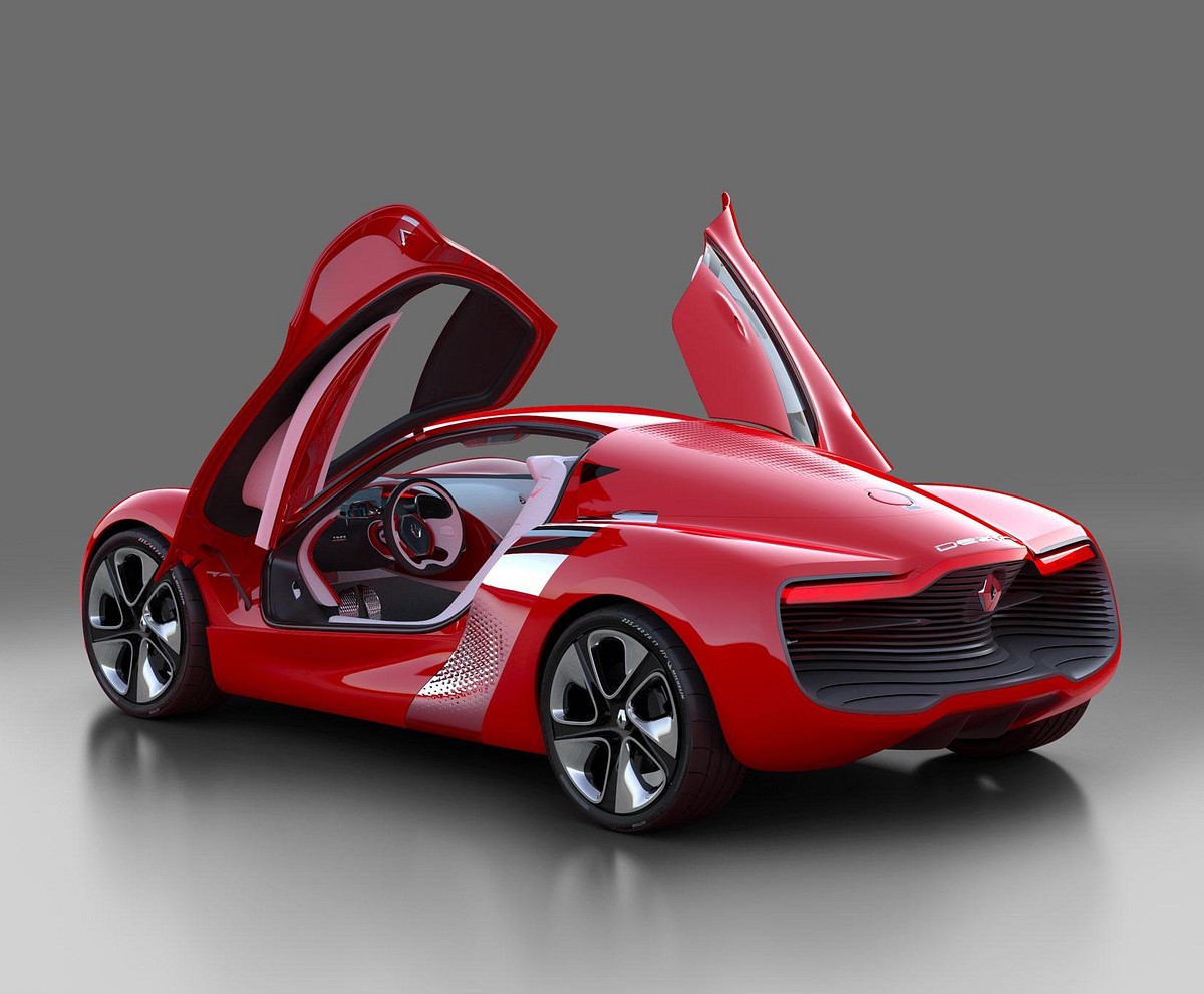 Das Design ist futuristisch - etwa die Flügeltüren... (Foto: Renault)