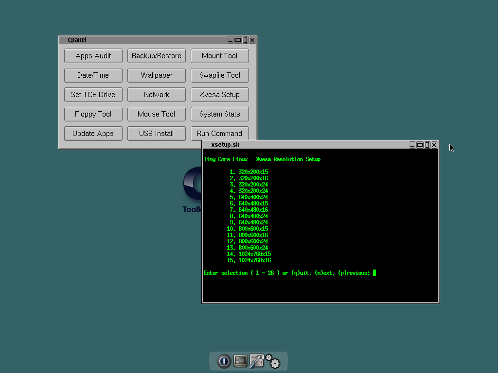 ... die Bildschirmauflösung festgelegt werden kann.